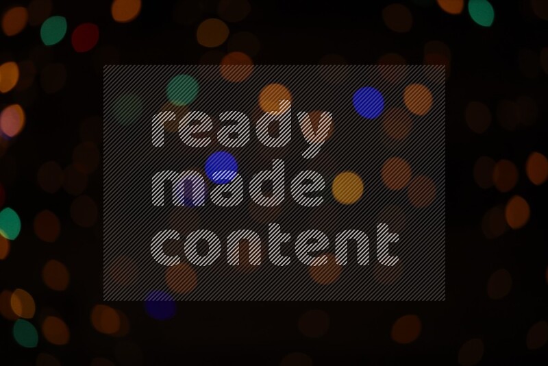 Bokeh light in multicolor