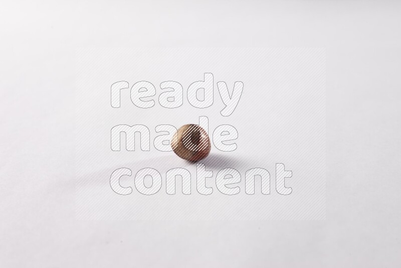 Hazelnuts on white background