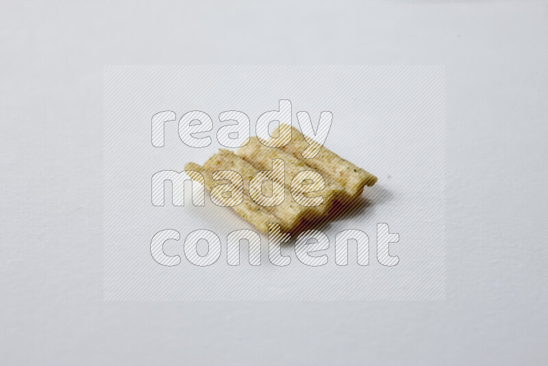 Crackers snacks on white background