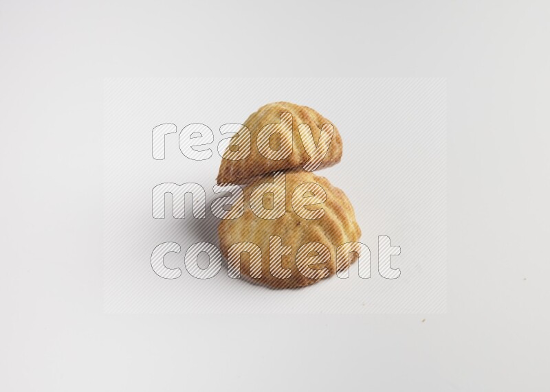 Two Pieces of Maamoul direct on white background