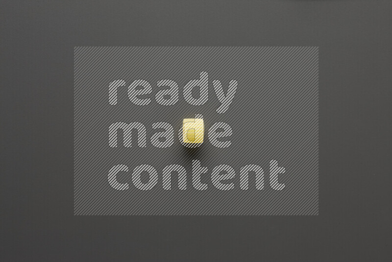 Big rings pasta on grey background