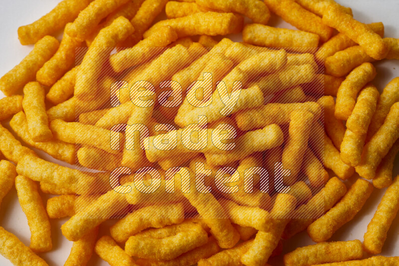 وجبات خفيفه علي خلفية بيضاء