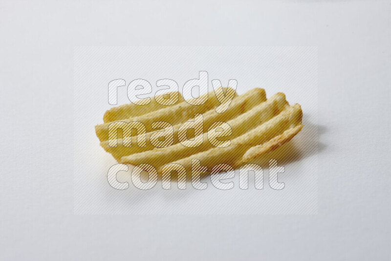 Chips snacks on white background