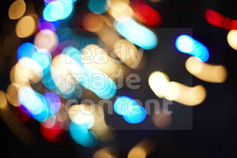 Abstract bokeh light in multicolor