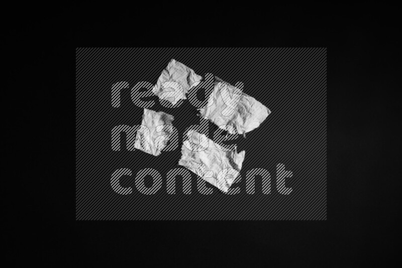 Tissue paper on black background