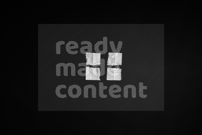 Tissue paper on black background