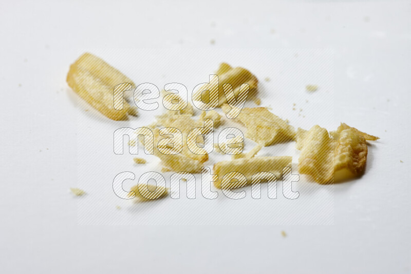 Chips snacks on white background