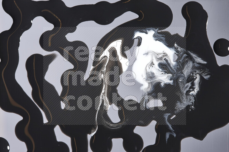Abstract colorful background with mixed of white and black paint colors