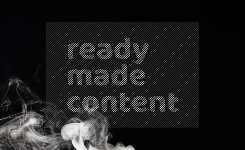 irregular white smoke on black background.