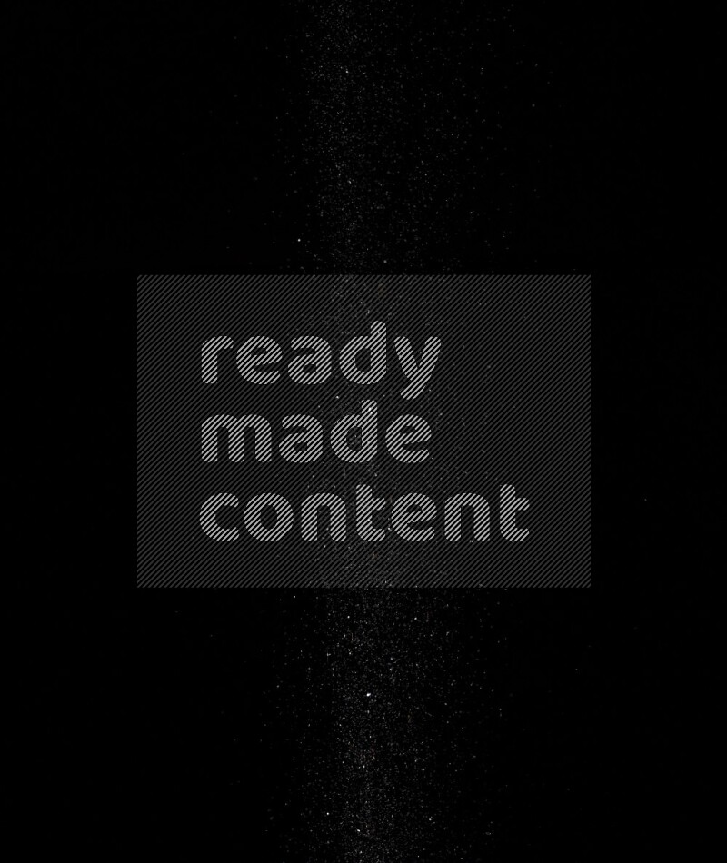 Silver glitter powder isolated on black background