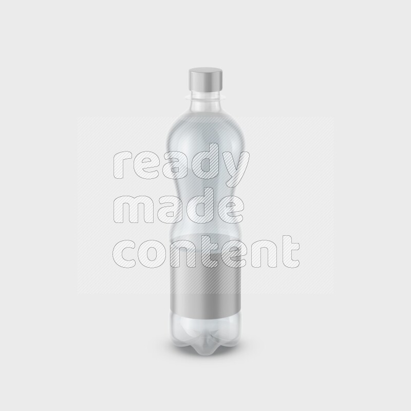 Plastic bottle mockup with a label isolated on white background 3d rendering