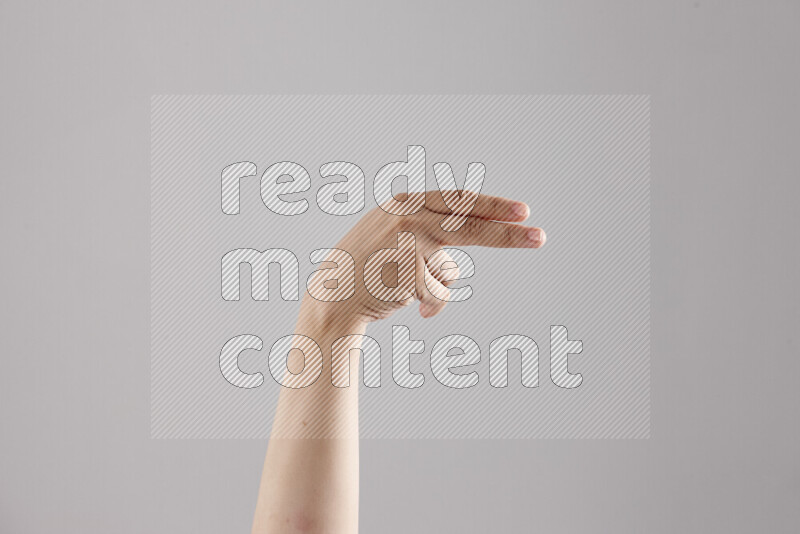 Woman hands gesturing sign language