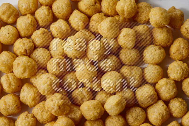 Puffs snacks on white background