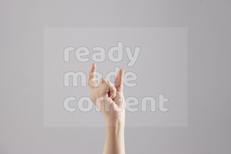 Woman hands gesturing sign language