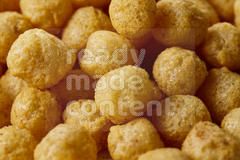 Puffs snacks on white background