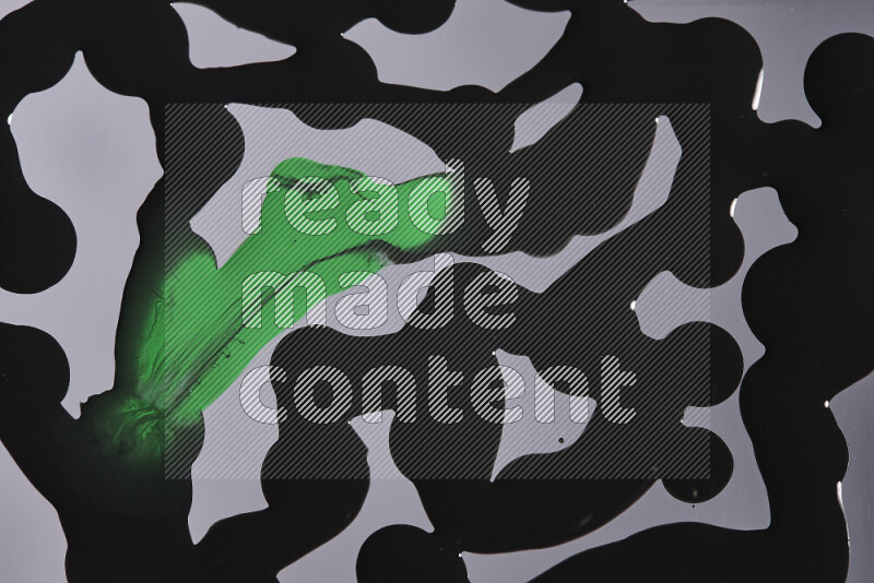 Abstract colorful background with mixed of green and black paint colors