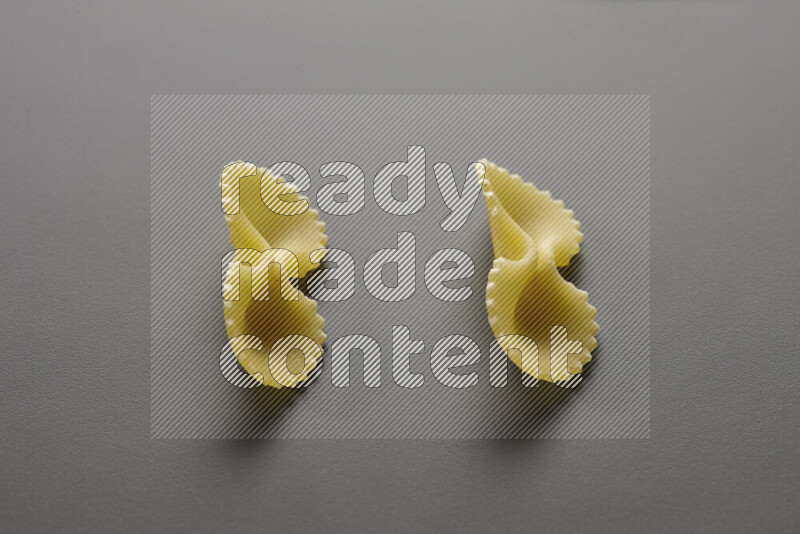 Fiocchi pasta on grey background