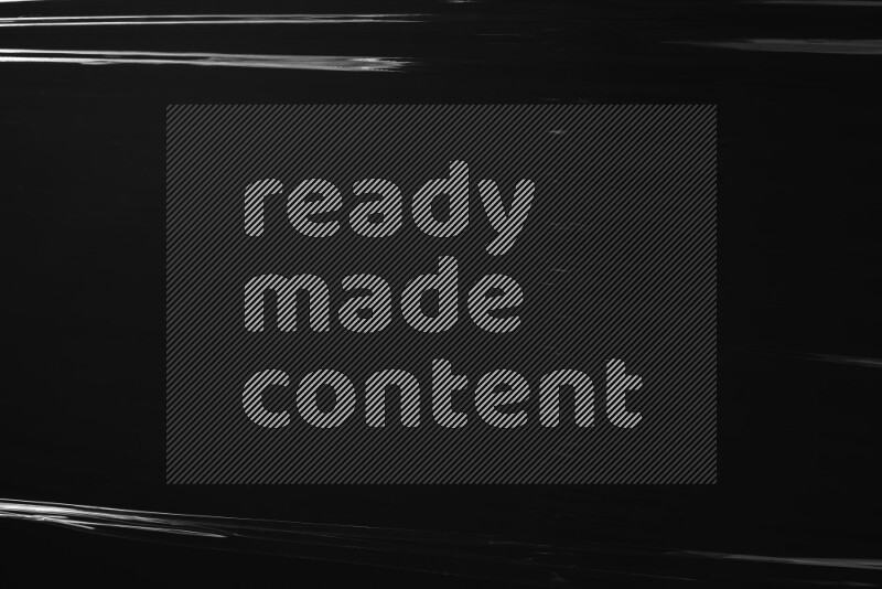 Plastic wrap texture on black background