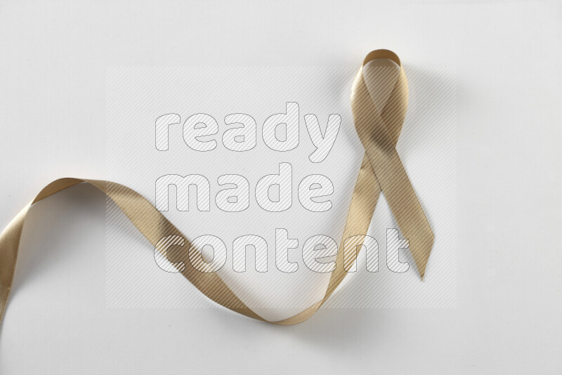 Cancer awareness ribbons on white background