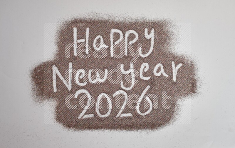 A sentence written with glitter on grey background