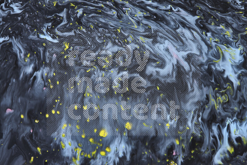 خلفية ملونة مع مزيج من ألوان الطلاء الأزرق والأسود والأصفر