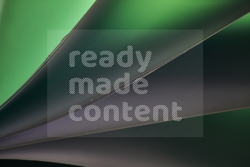 An abstract art piece displaying smooth curves in cold gradients created by colored light