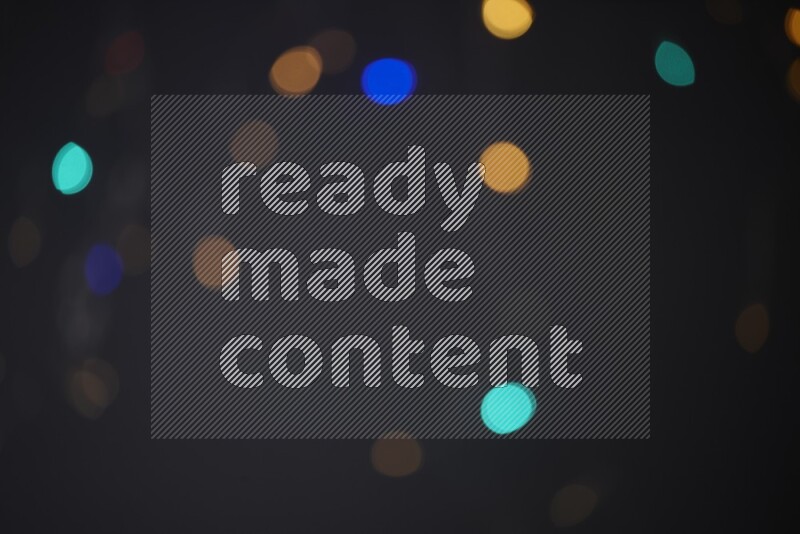 Abstract bokeh light with flare haze