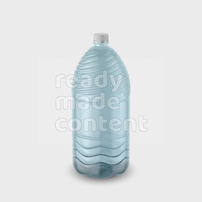 Big plastic water bottle mockup without label isolated on white background 3d rendering