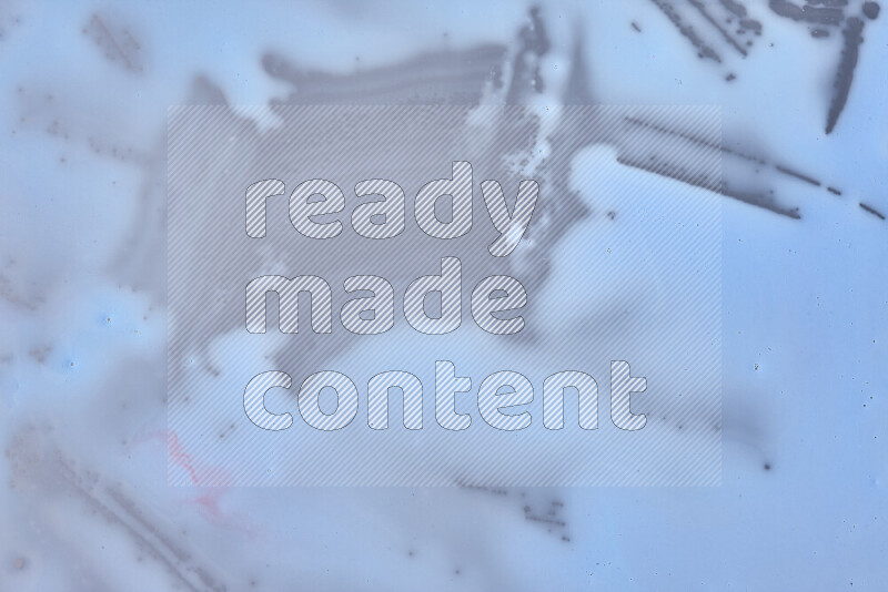 Close-ups of abstract blue paint texture in different shapes