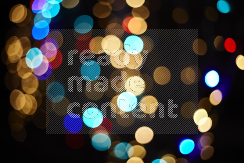 Bokeh light in multicolor