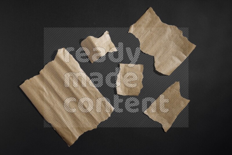 Craft paper on black background