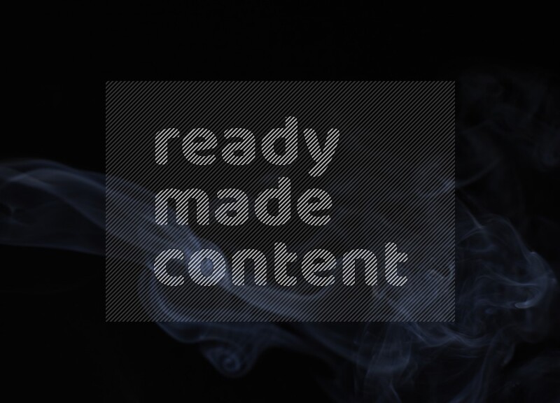 Wavy smoke motion in blue