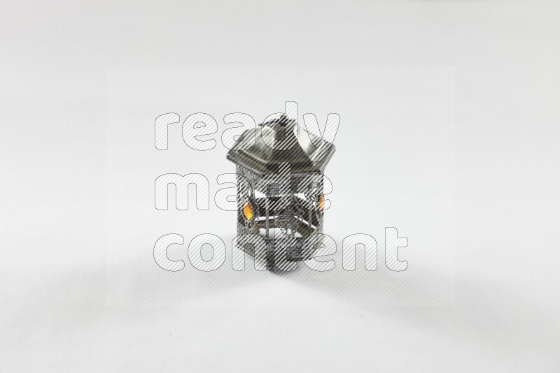 A ramadan lantern placed on white background