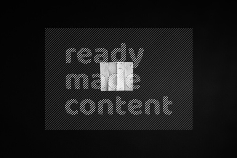 Tissue paper on black background