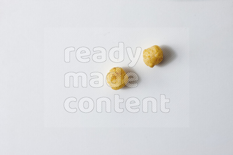 Puffs snacks on white background
