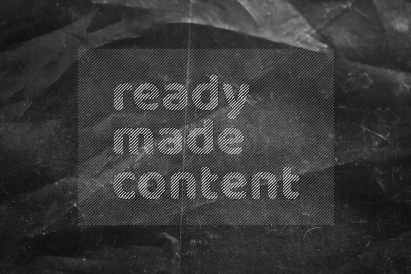 Plastic wrap texture on black background