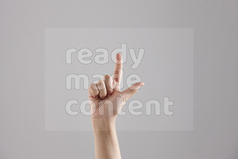 Woman hands gesturing sign language