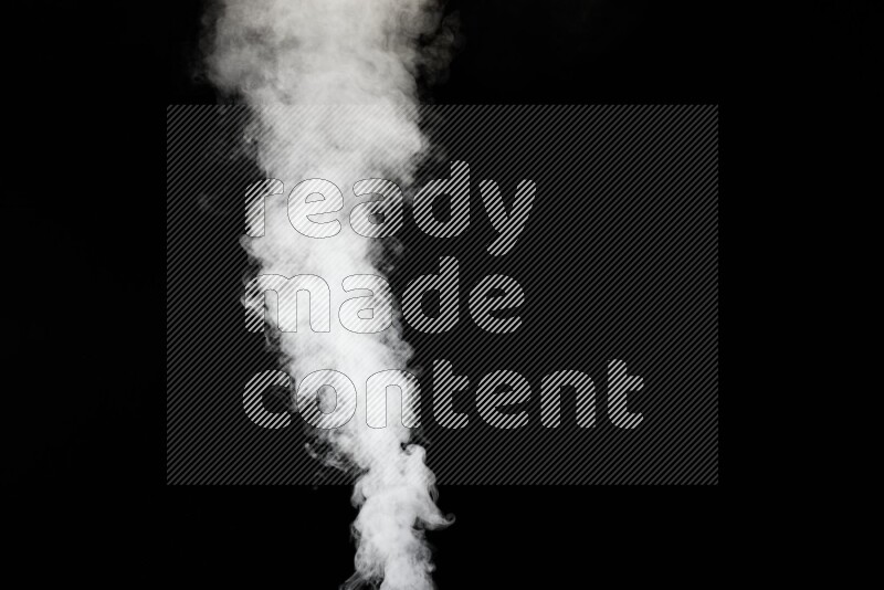 irregular white smoke on black background.