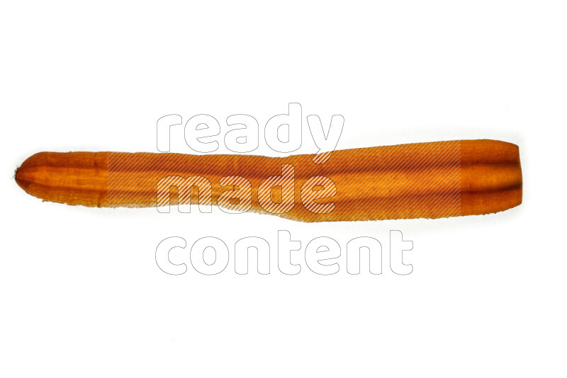 شرائح الجزر علي خلفية بيضاء مضيئة