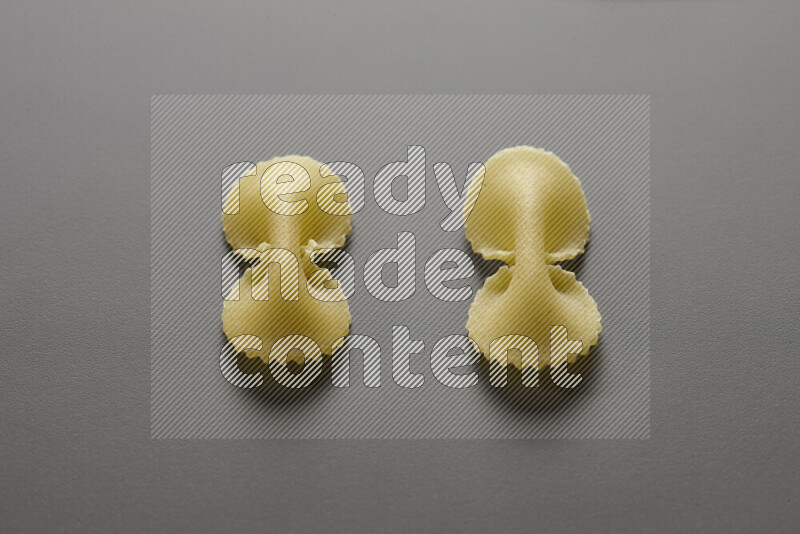 Fiocchi pasta on grey background