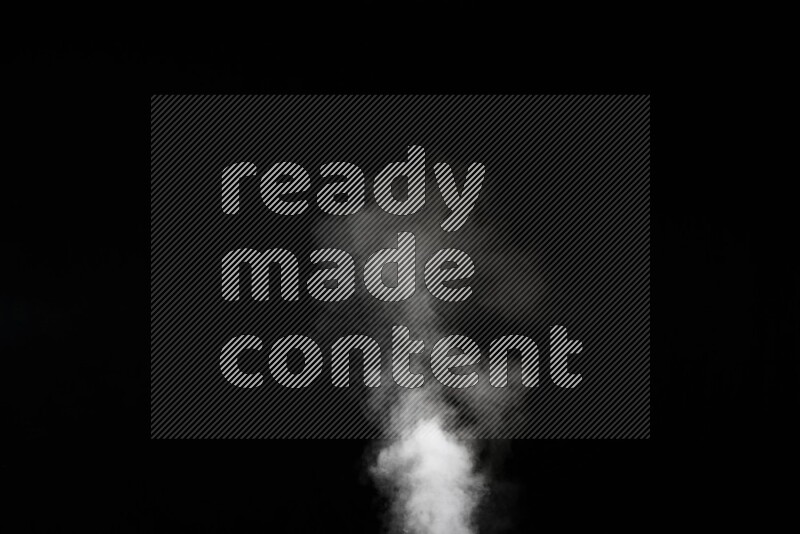 irregular white smoke on black background.