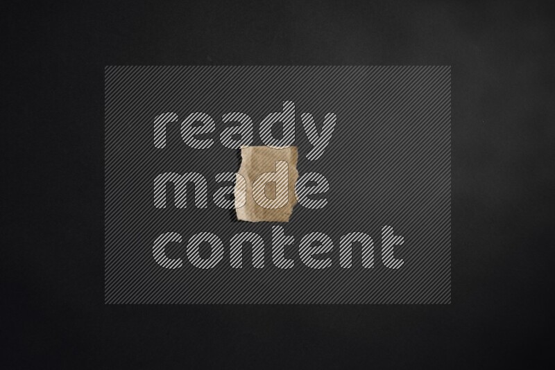 Craft paper on black background