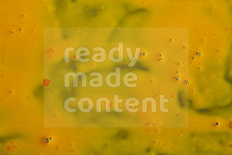 Close-ups of abstract yellow paint texture in different shapes