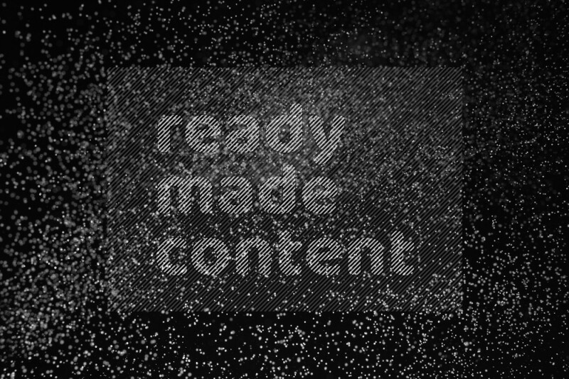 Snow spray on black background