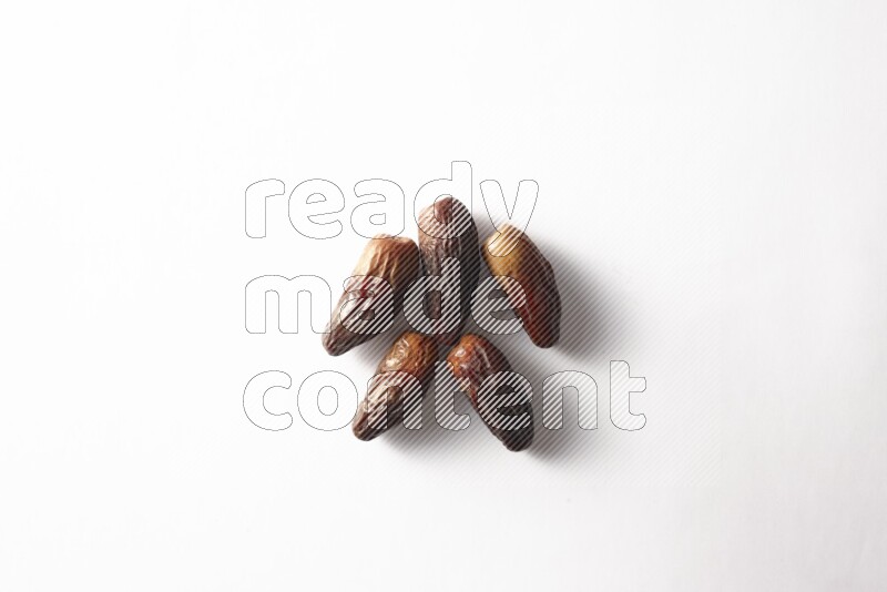 Dates on white background