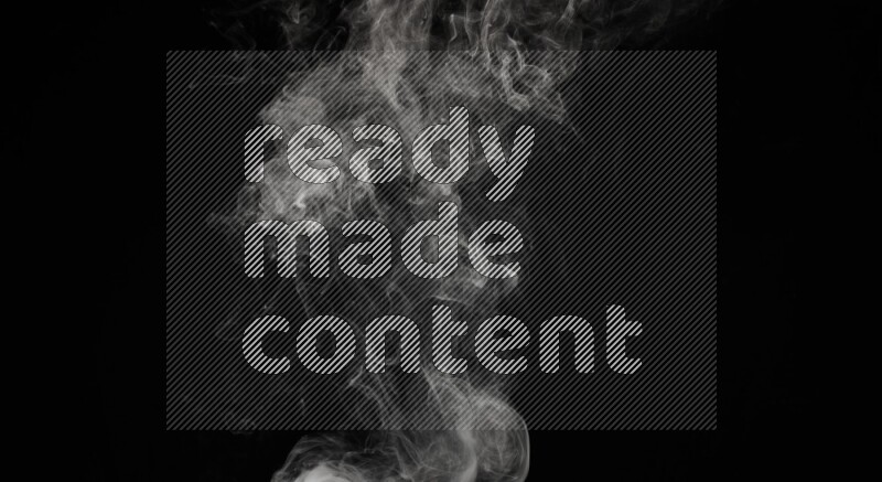 irregular white smoke on black background.