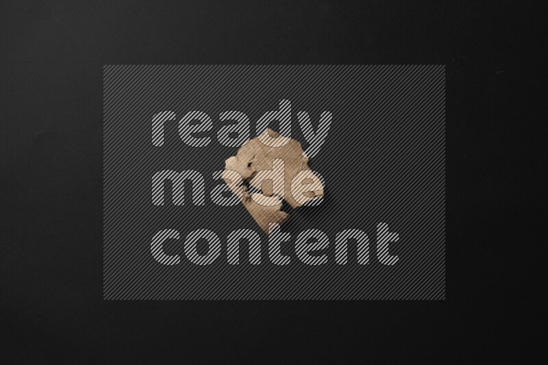 Cardboard on black background