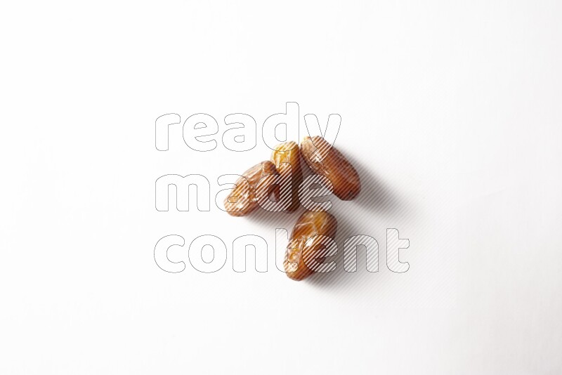 Dates on white background