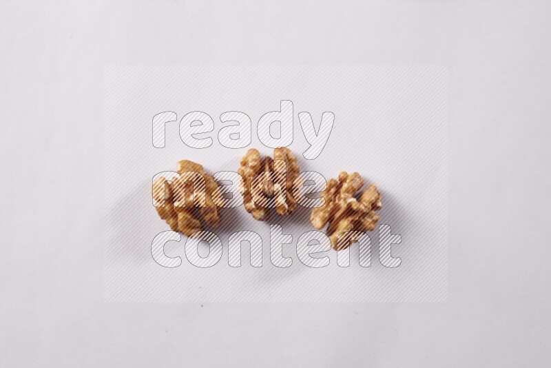 Walnut on white background
