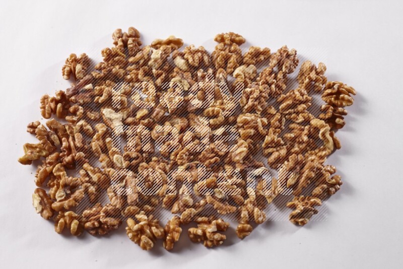 Walnut on white background